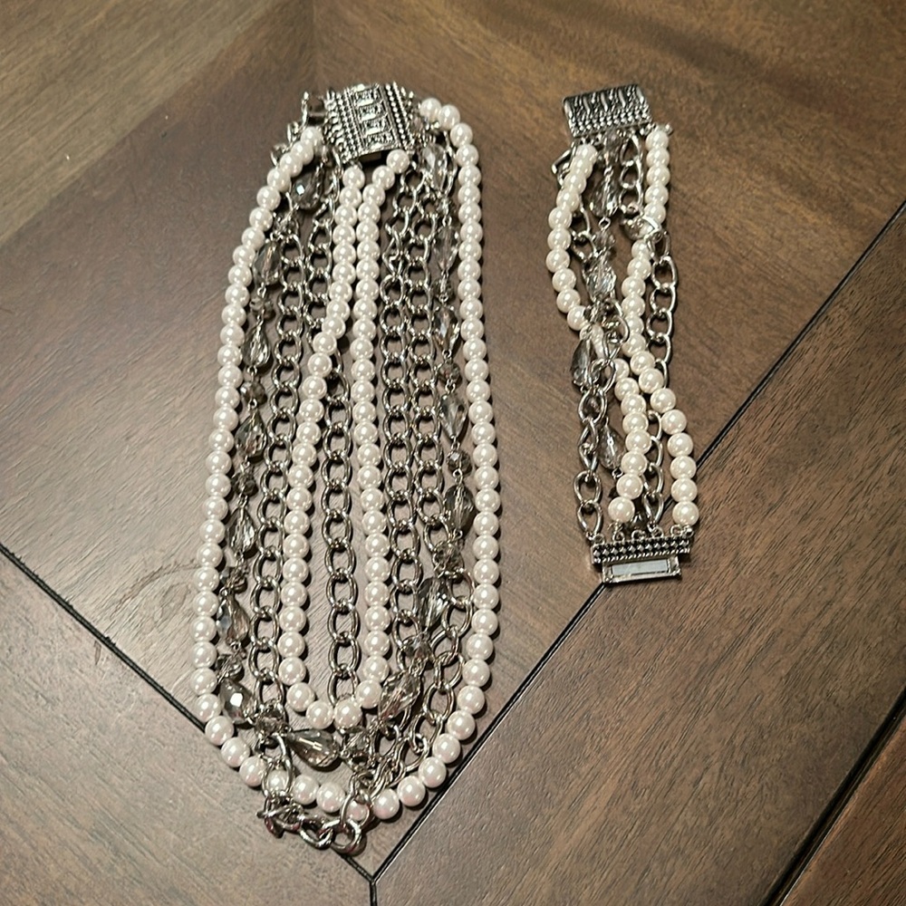 Premier Necklace and Bracelet. Sold as a set
